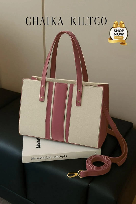 canvas textured women multicolor handbag