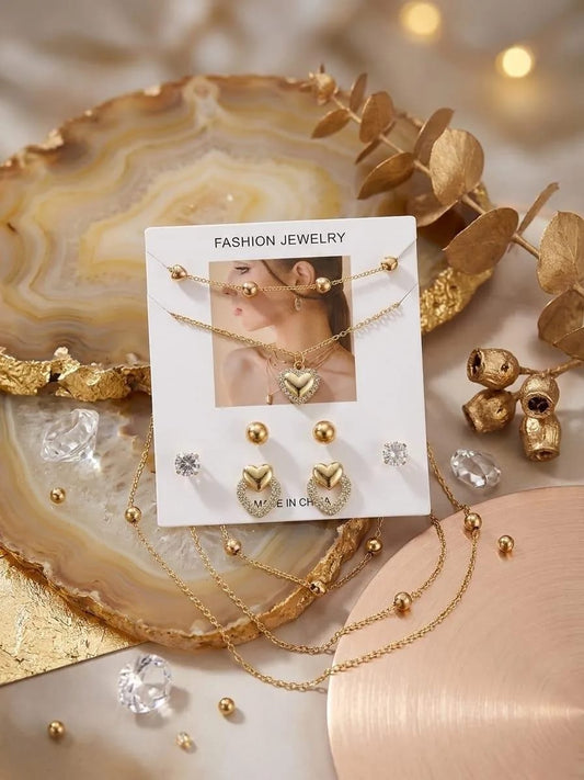 Gold plated crystal woman design to wear